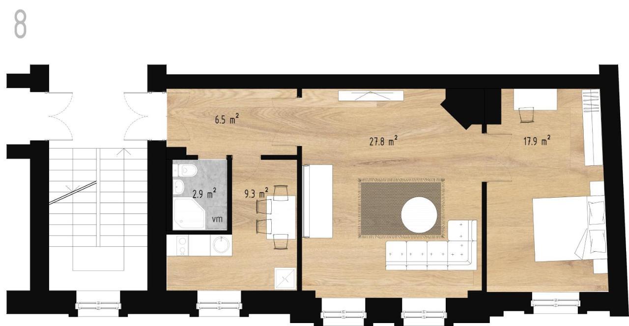 Ancient Storie'S Ap 65Sqm Renovated Free Parking Apartment รีกา ภายนอก รูปภาพ